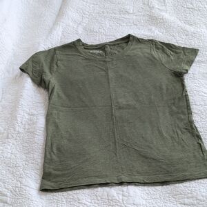 J. Crew Olive Girlfriend Tee